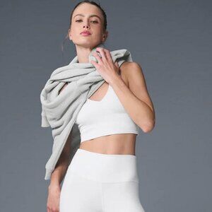 ALO Yoga 7/8 High-Waist Airbrush White Legging Size S